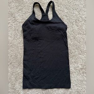 Lululemon Athletica Black Ribbed Tank Top